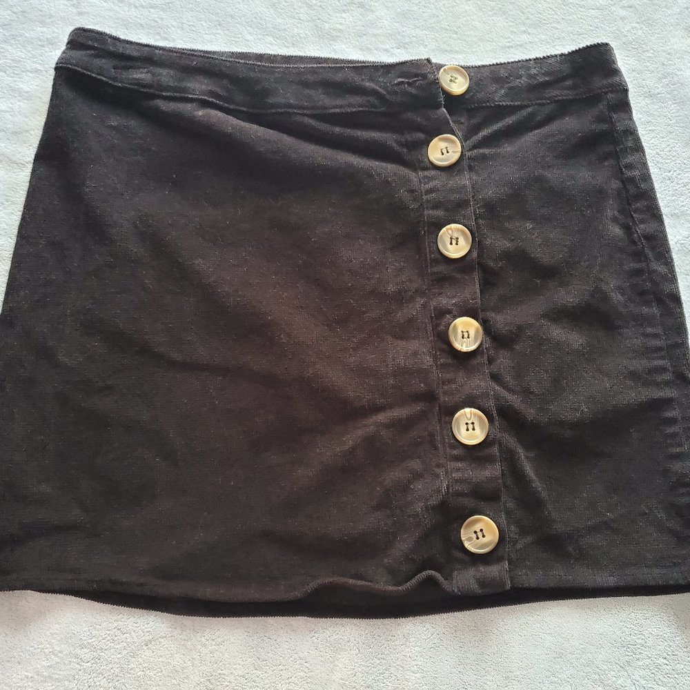 Button-up Mini Skirt
